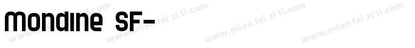 Mondine SF字体转换
